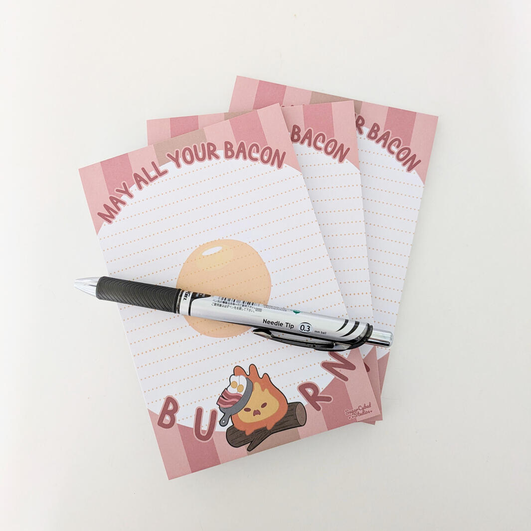 May All Your Bacon Burn Notepad