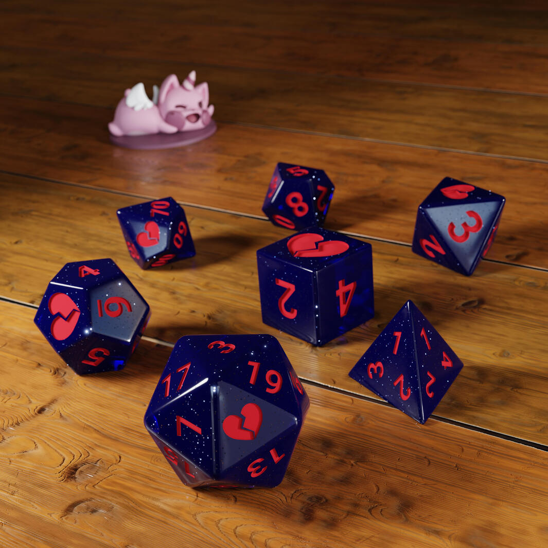 The Heartbreaker Dice Set